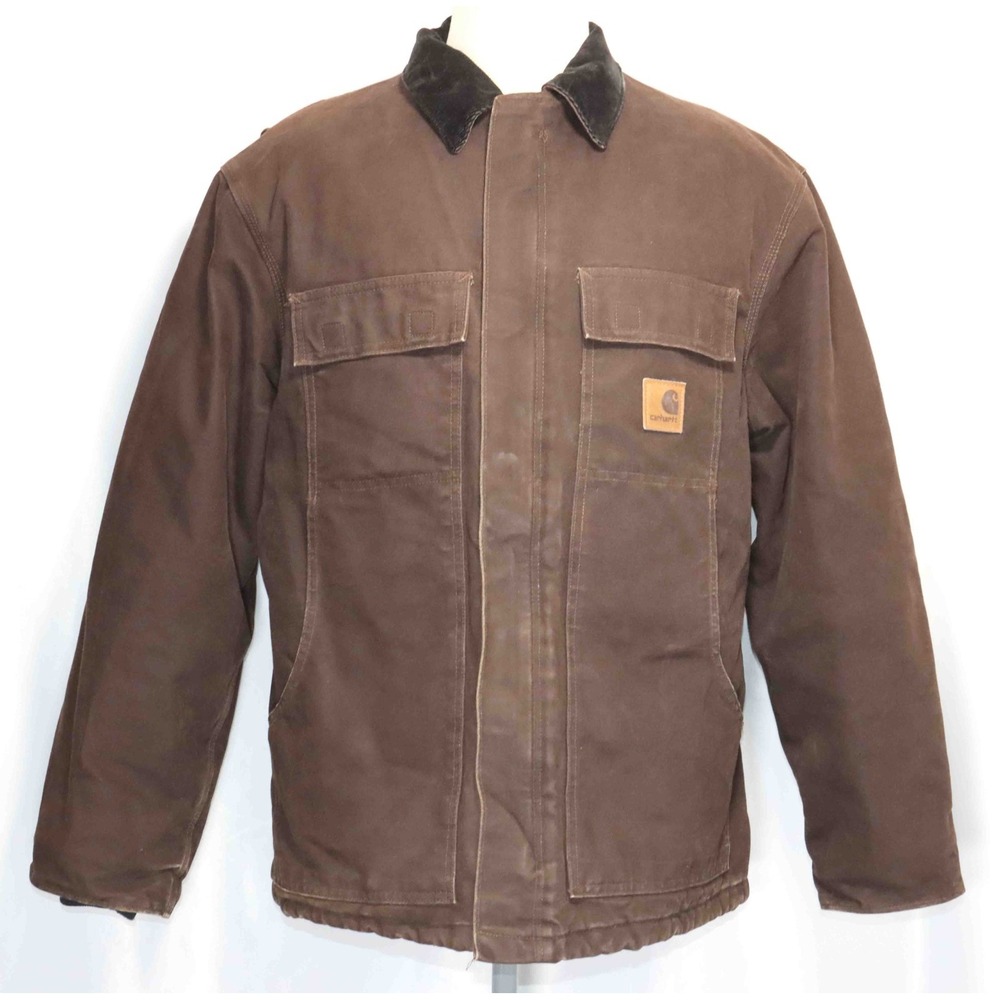 Carhartt Brown Jacket with Dark Brown Collar